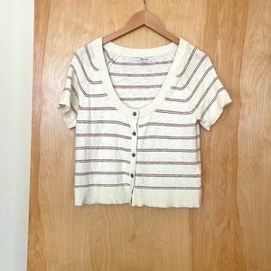 Madewell button down sweater shirt